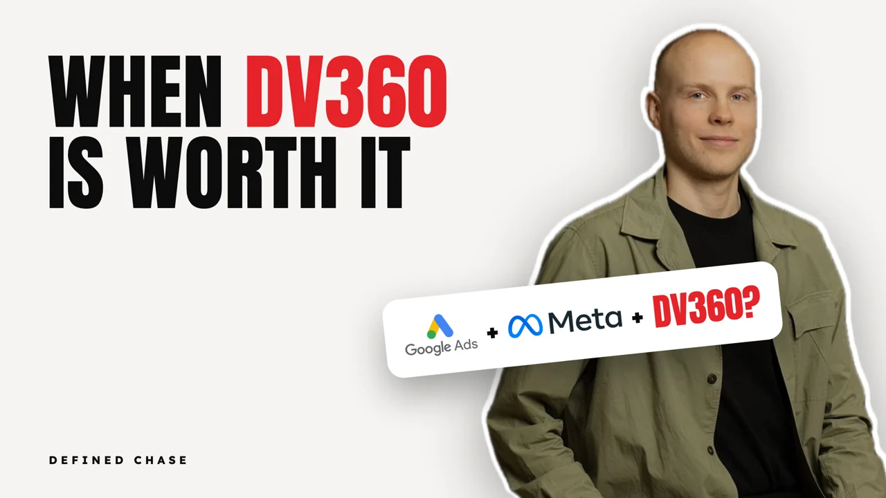 DV360 and programmatic agency for brands spending $100K+ a month 14 When to add DV360 to Google and Meta