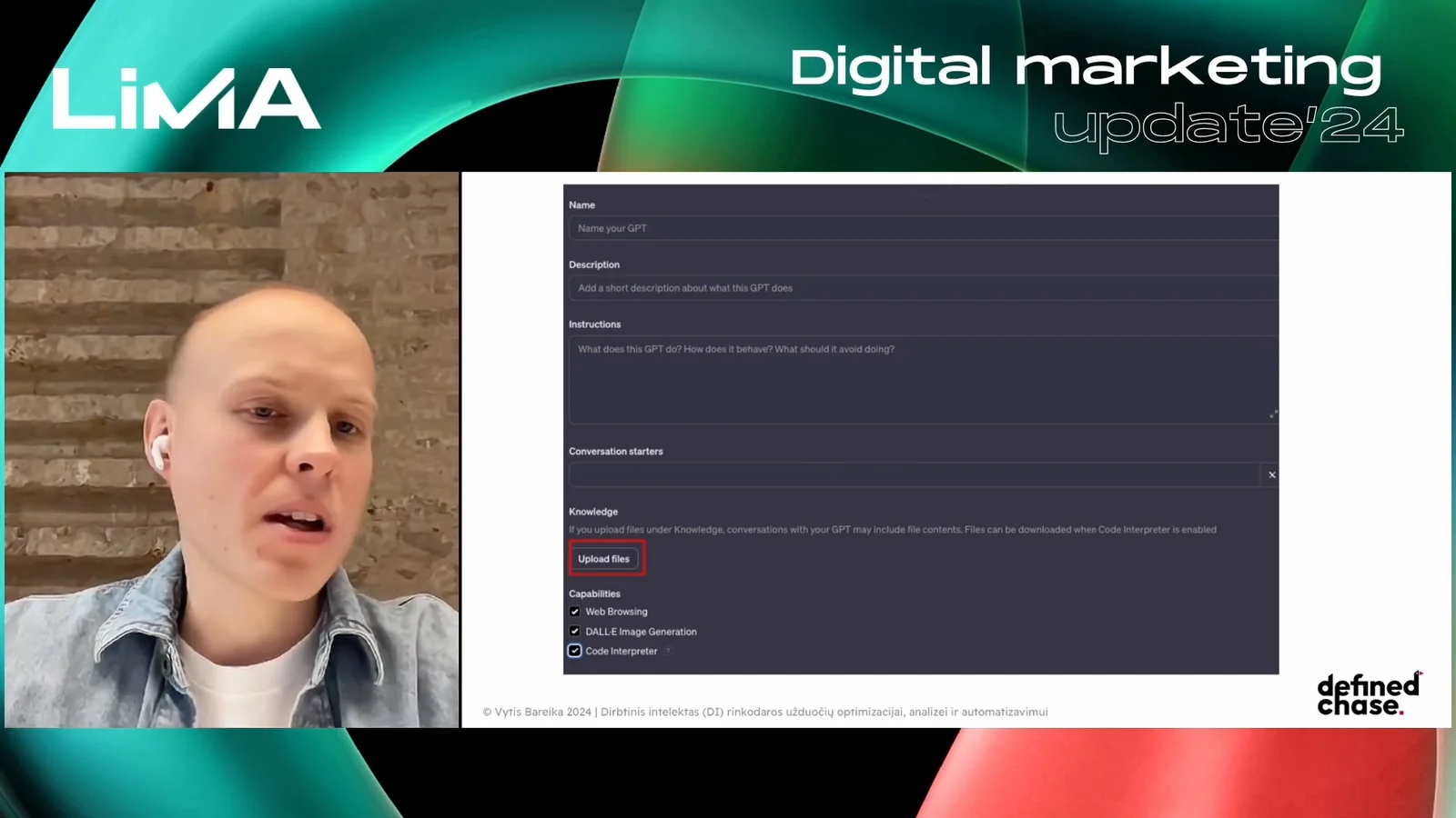 Book Speaking Engagements 15 Vytis Bareika presenting at LiMA Digital Marketing Update 2024