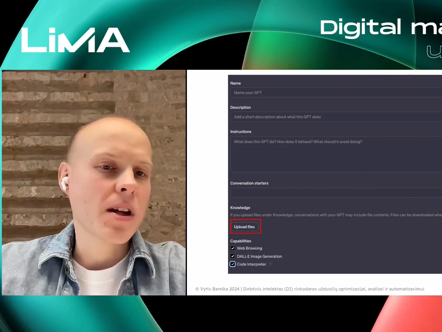 Book Speaking Engagements 8 Vytis Bareika presenting at LiMA Digital Marketing Update 2024, online